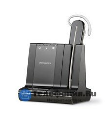 Plantronics W740/A-M-APC42, беспроводная гарнитура PL-W740/A-M-APC42 с электронным микролифтом для стационарного телефона Cisco и MS Lync